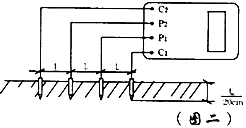 数字接式地电阻测试仪接线图